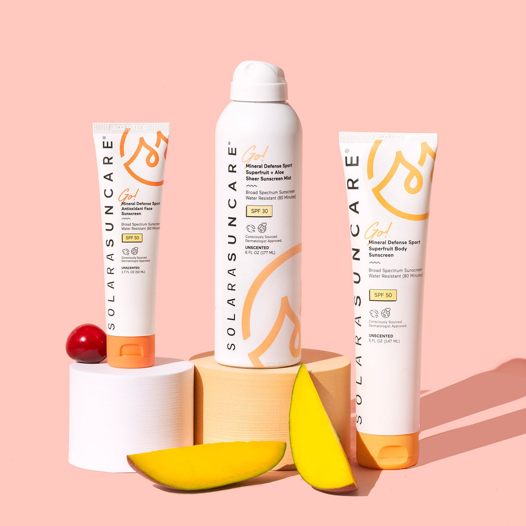 Home Essentials Go Mineral Defense Sport Superfruit Body Lotion, SPF 50 for daily home and personal routines with facial skin and sun care