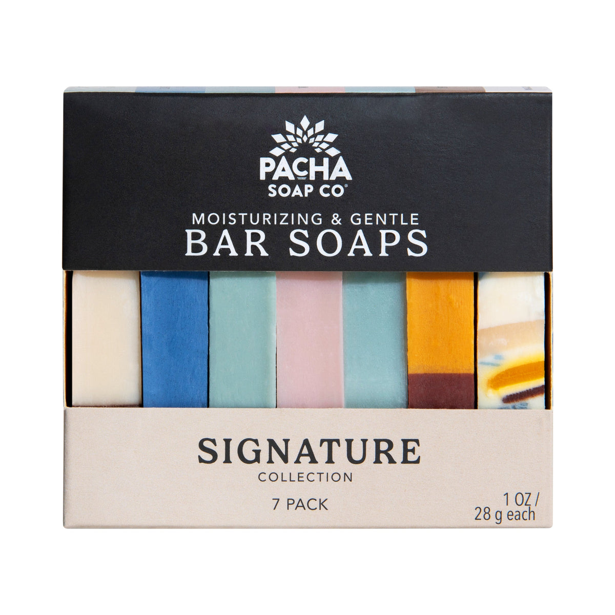 Routine Ready Bar Soap Set, Pacha Peaces Collection for daily home and personal routines with bath body and hygiene