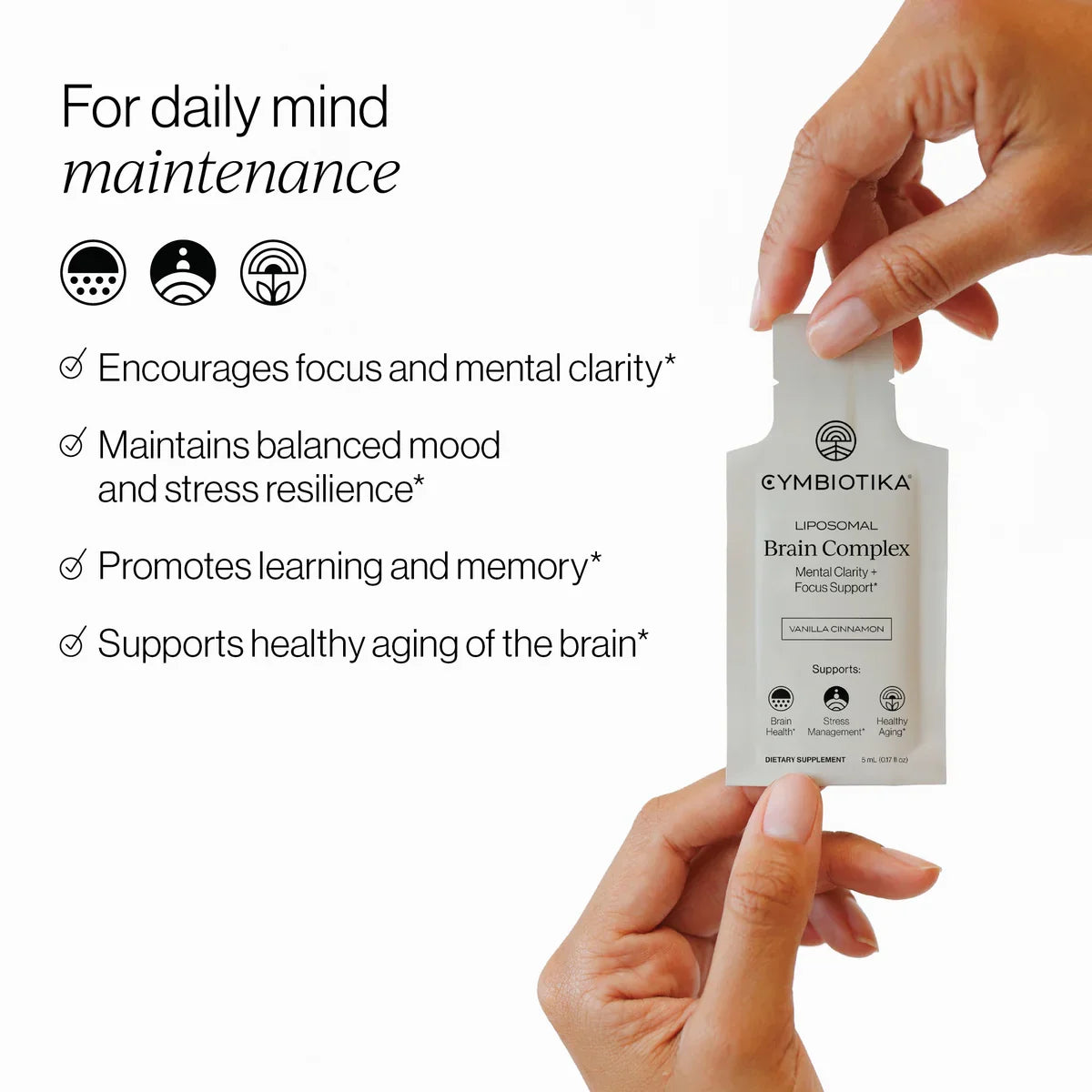 Everyday Home Liposomal Brain Complex Packets - Mental Clarity + Focus Support for daily home and personal routines with general everyday essentials