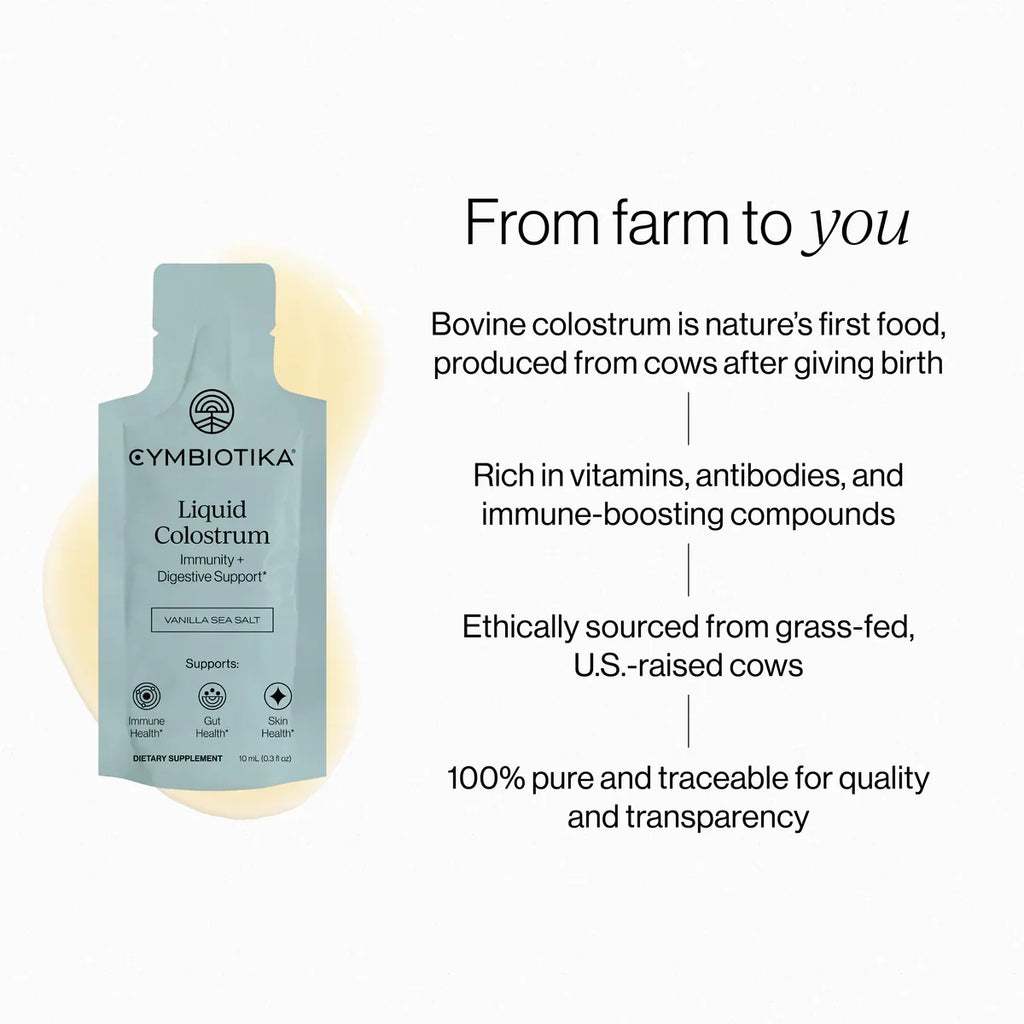 Routine Ready Liquid Colostrum Packets - Immunity + Digestive Support for daily home and personal routines with general everyday essentials