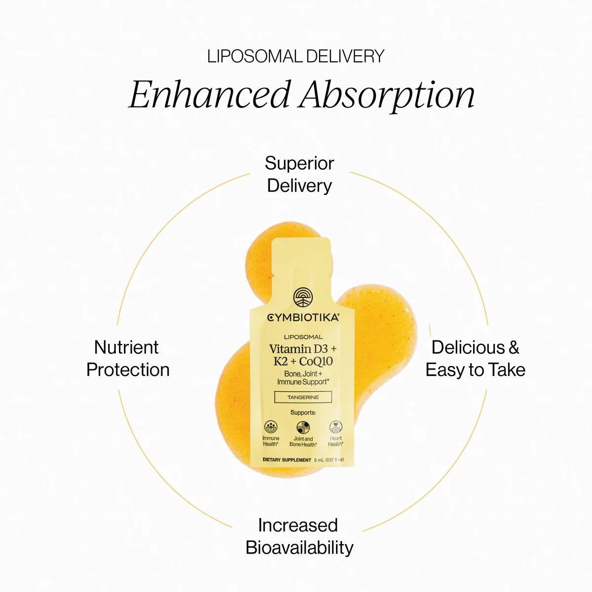 Everyday Home Liposomal Vitamin D3 + K2 + CoQ10 - Bone, Joint + Immune Support for daily home and personal routines with general everyday essentials
