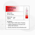 Home Essentials Anti-Wrinkle Cleanser for daily home and personal routines with facial skin and sun care