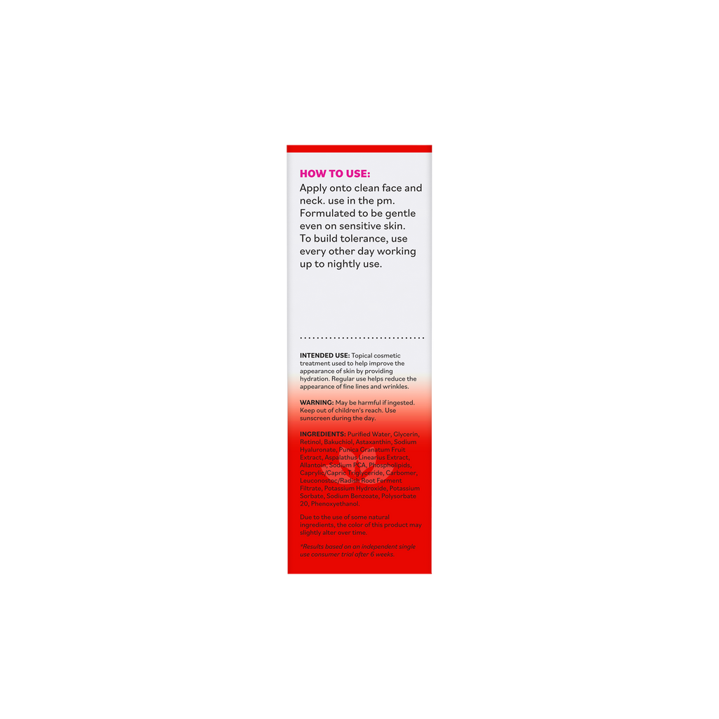 Everyday Home Anti-Wrinkle Retinol Concentrated Serum for daily home and personal routines with facial skin and sun care