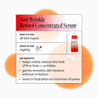 Everyday Home Anti-Wrinkle Retinol Concentrated Serum for daily home and personal routines with facial skin and sun care