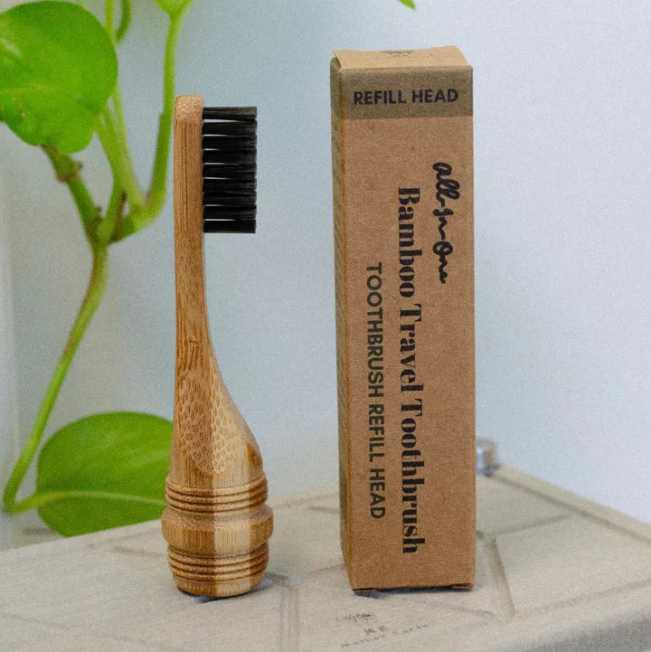 Daily Care All-in-One Bamboo Travel Toothbrush 2.0 Head - Refill Head for daily home and personal routines with oral care