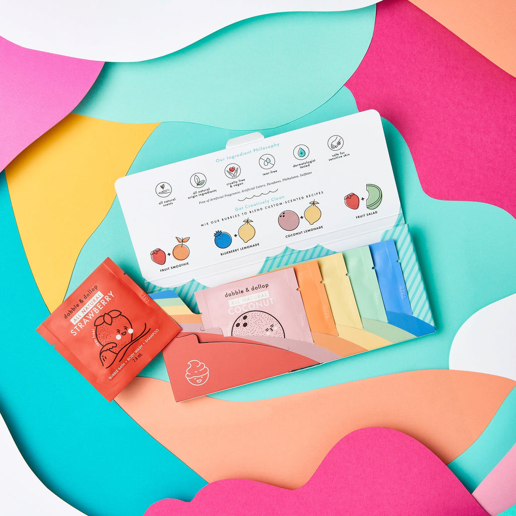 Daily Care Just a Dabble Minis Set for daily home and personal routines with bath body and hygiene