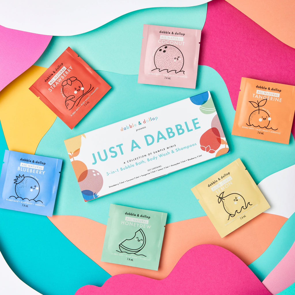 Daily Care Just a Dabble Minis Set for daily home and personal routines with bath body and hygiene