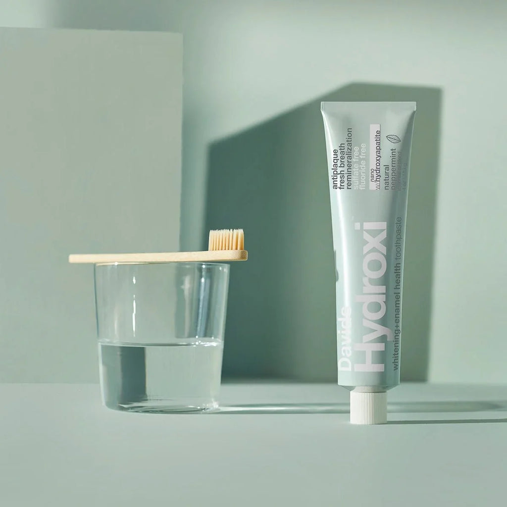 Routine Ready Hydroxi quality Toothpaste - Whitening + Enamel Health w nano-hydroxyapatite for daily home and personal routines with oral care