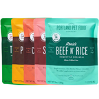 Dog Meal Variety Pack, Human-Grade Dog Meal, Mixer or Meal Topper, 9 oz Pouches