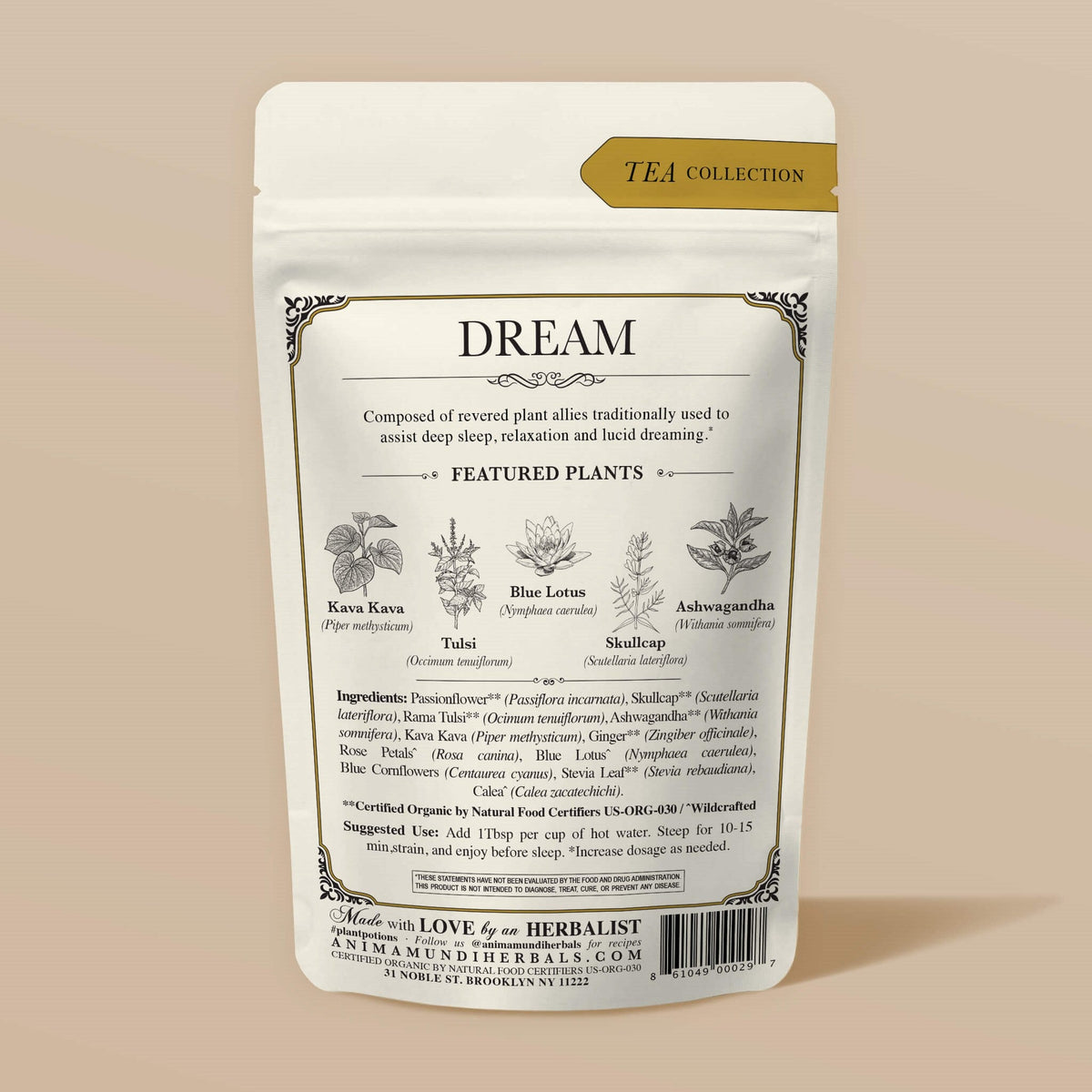 Daily Care DREAM Tea, Sleep Aid + Third Eye Tonic for daily home and personal routines with cookware food storage and kitchen tools
