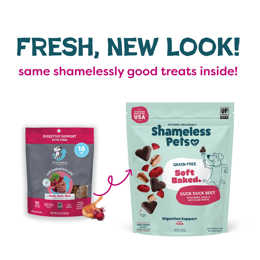 Practical Living Duck Duck Beet Soft-Baked Dog Treats for daily home and personal routines with pet care treats and accessories