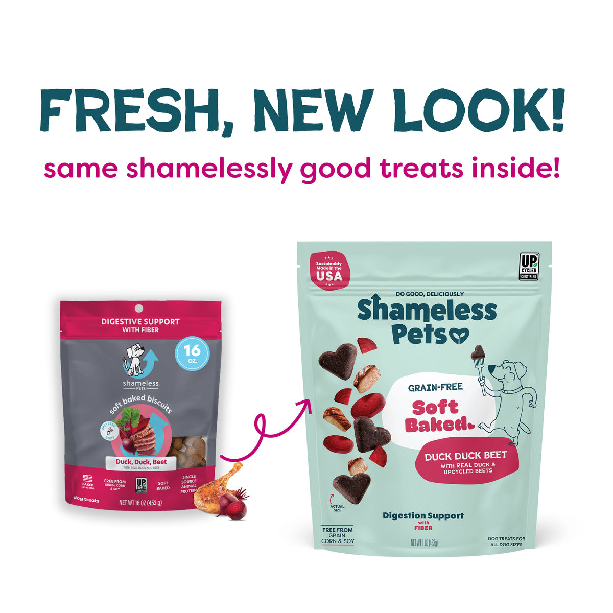 Practical Living Duck Duck Beet Soft-Baked Dog Treats for daily home and personal routines with pet care treats and accessories
