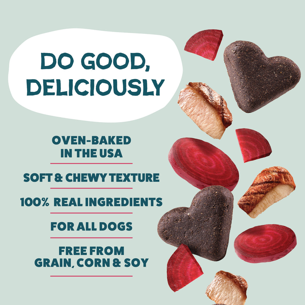Practical Living Duck Duck Beet Soft-Baked Dog Treats for daily home and personal routines with pet care treats and accessories