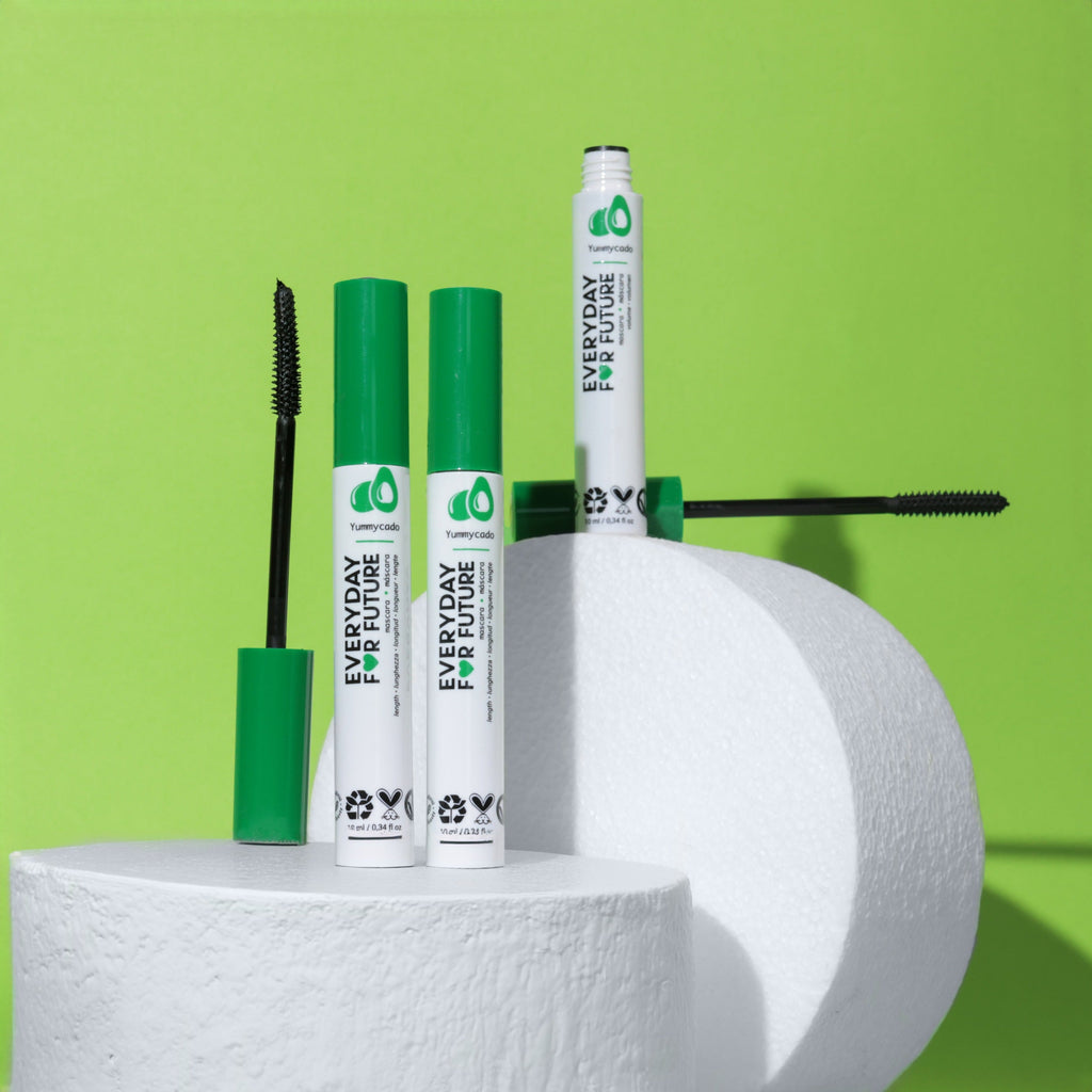 Practical Living Lengthening Avocado Mascara with Castor Oil for daily home and personal routines with pantry foods and beverages