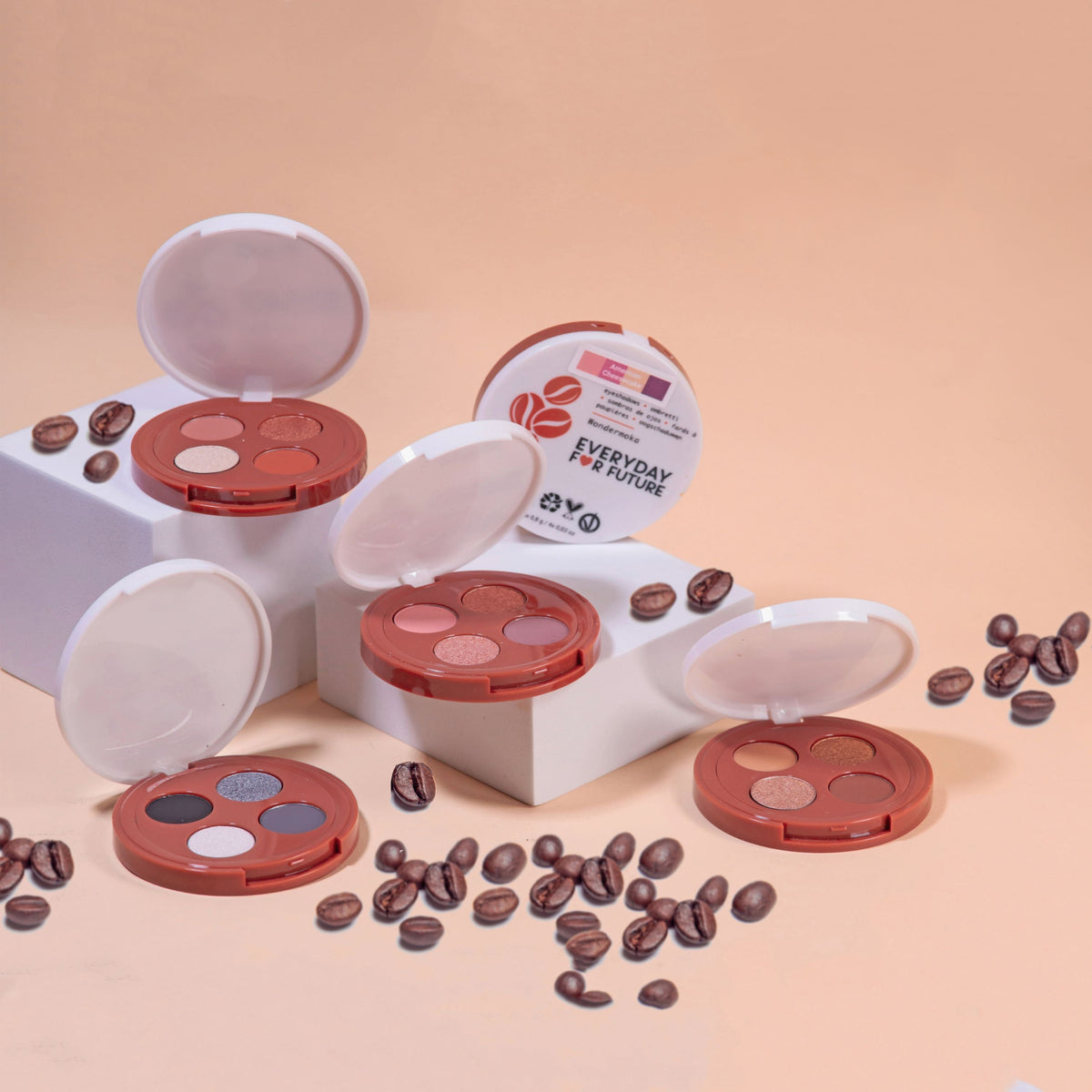 Practical Living Coffee Oil Infused Pigmented Eyeshadow Palette for daily home and personal routines with cookware food storage and kitchen tools