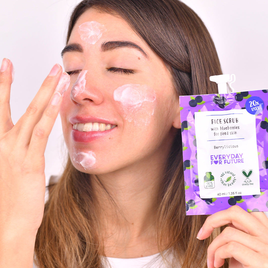 Daily Care Firming Blueberry Face Scrub for daily home and personal routines with cleaning laundry and paper products