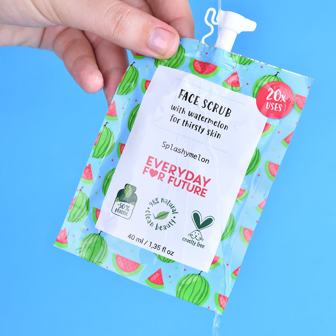 Daily Care Hydrating Watermelon Face Scrub for daily home and personal routines with cleaning laundry and paper products