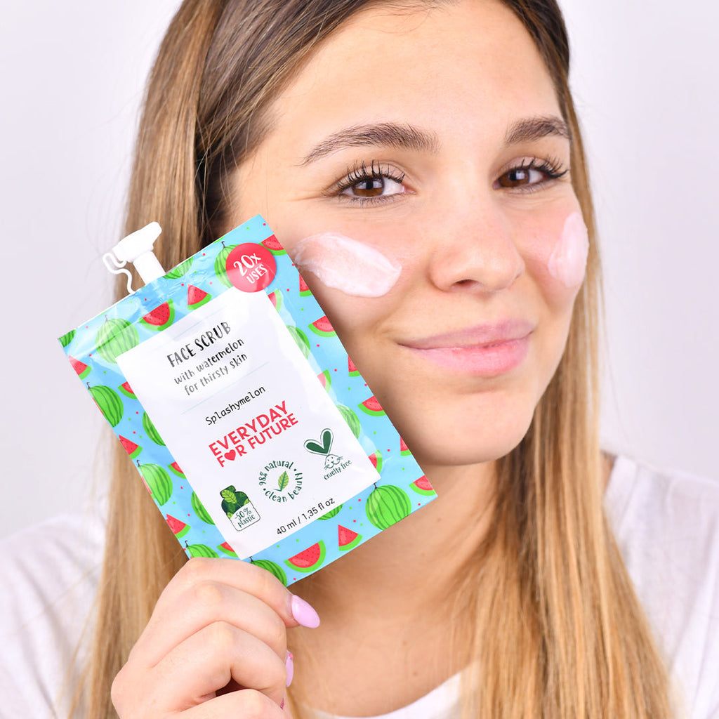 Daily Care Hydrating Watermelon Face Scrub for daily home and personal routines with cleaning laundry and paper products