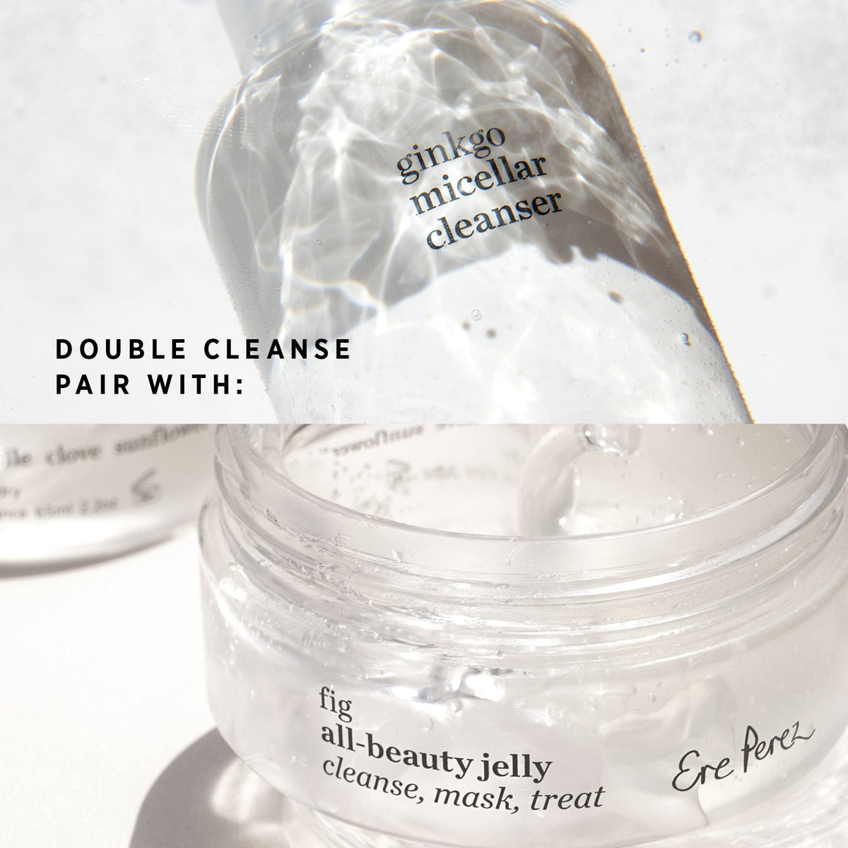 Routine Ready Ginkgo Micellar Cleanser for daily home and personal routines with facial skin and sun care