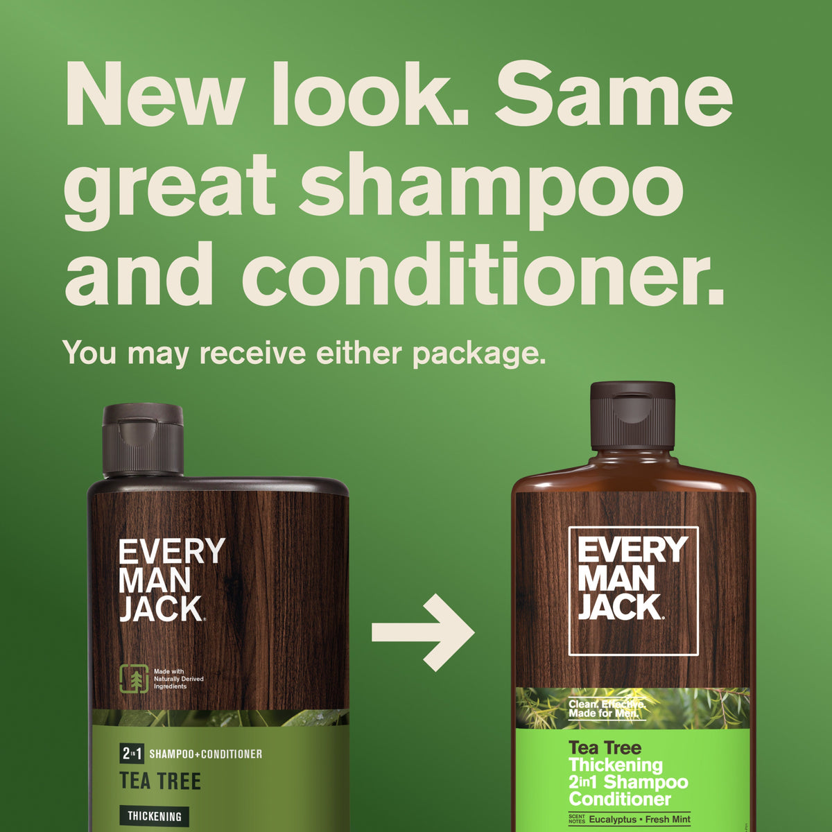 Practical Living 2-in-1 Shampoo and Conditioner for Men, Naturally Derived for daily home and personal routines with hair care