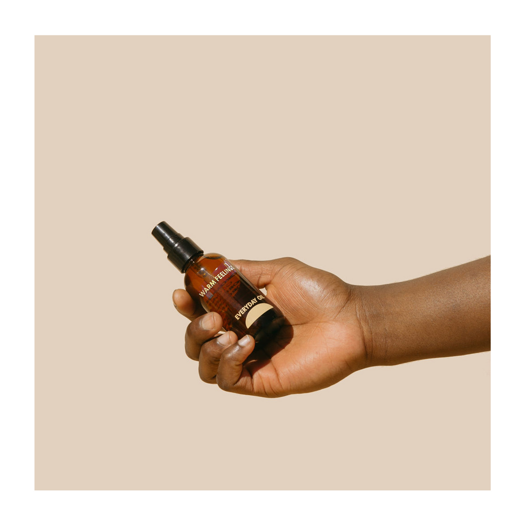 Practical Living Everyday Oil, Warm Feelings Blend for daily home and personal routines with pantry foods and beverages