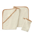Cloud Loom™ Organic Baby Hooded Towel and Bath Mitt Set