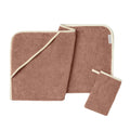 Cloud Loom™ Organic Baby Hooded Towel and Bath Mitt Set