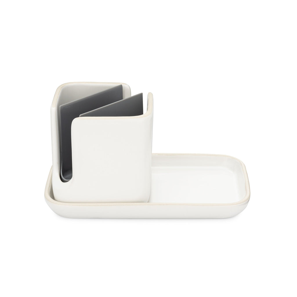 Daily Care Ceramic Sinkside Caddy for daily home and personal routines with general everyday essentials