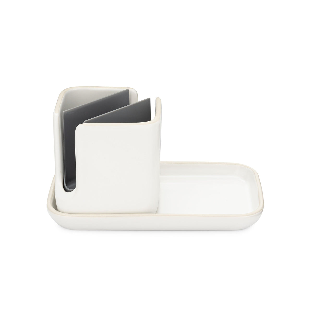 Daily Care Ceramic Sinkside Caddy for daily home and personal routines with general everyday essentials