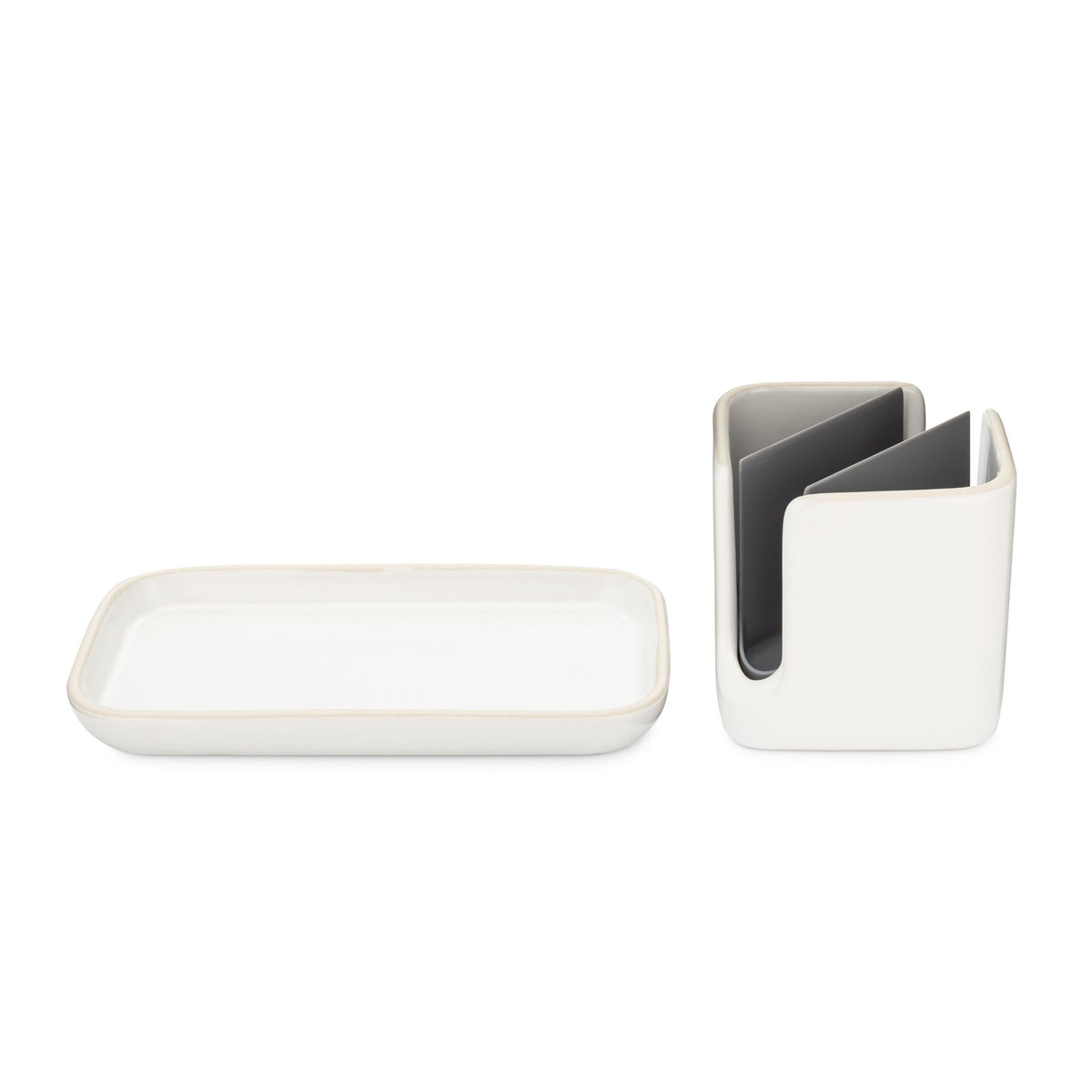 Daily Care Ceramic Sinkside Caddy for daily home and personal routines with general everyday essentials