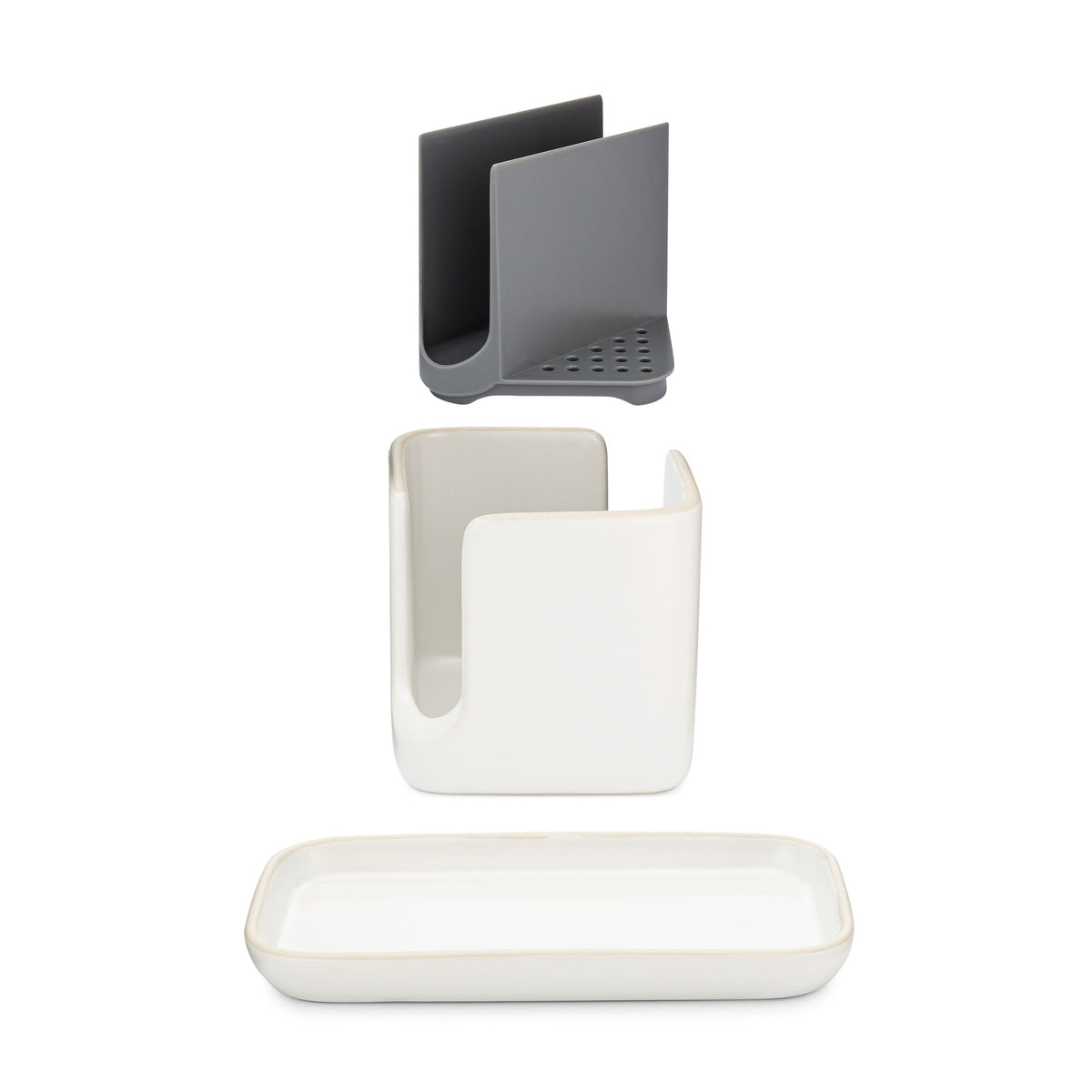 Daily Care Ceramic Sinkside Caddy for daily home and personal routines with general everyday essentials