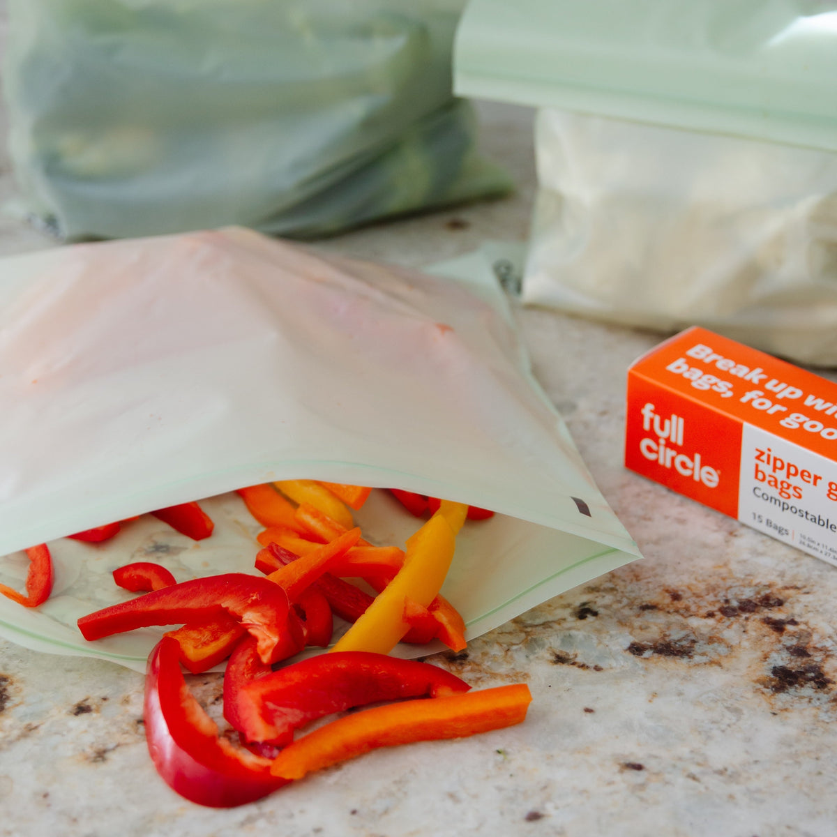Home Essentials Compostable Zipper Gallon Bag for daily home and personal routines with cookware food storage and kitchen tools