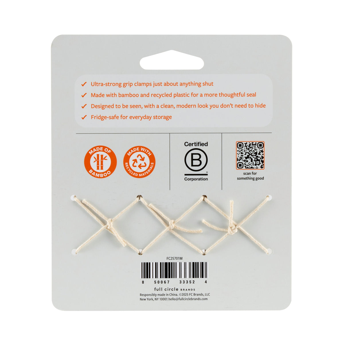 Routine Ready Bamboo Bag Clip for daily home and personal routines with general everyday essentials