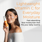 Routine Ready Brightening Face Moisturizer - Triple Vitamin C for daily home and personal routines with facial skin and sun care