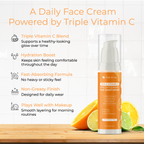Routine Ready Brightening Face Moisturizer - Triple Vitamin C for daily home and personal routines with facial skin and sun care