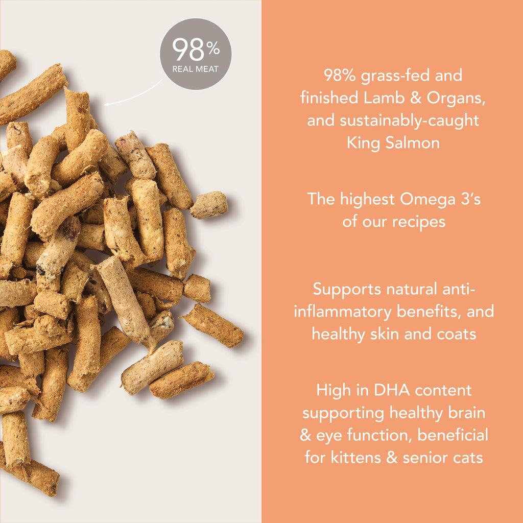 Routine Ready Cat Food - Feline Natural Grain-included, Freeze-Dried for daily home and personal routines with pet care treats and accessories