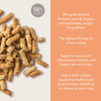 Routine Ready Cat Food - Feline Natural Grain-included, Freeze-Dried for daily home and personal routines with pet care treats and accessories