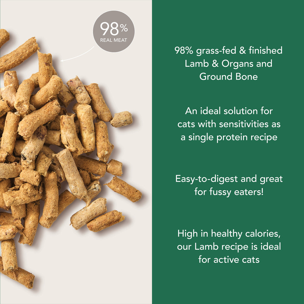 Routine Ready Cat Food - Feline Natural Grain-included, Freeze-Dried for daily home and personal routines with pet care treats and accessories