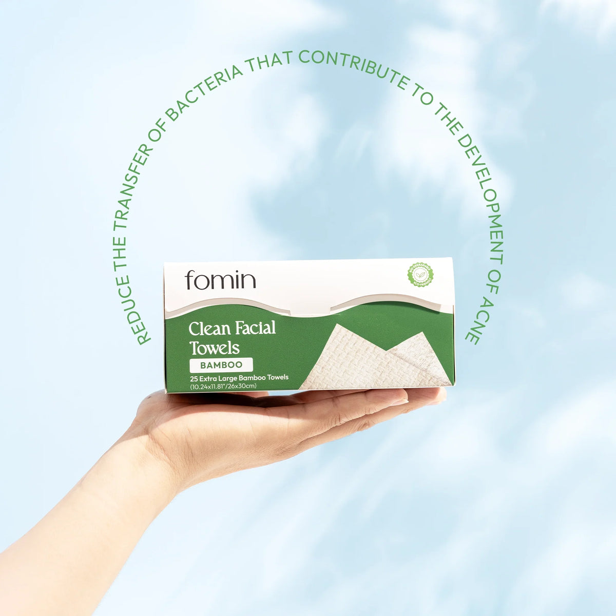 Routine Ready Clean Bamboo Facial Towels for daily home and personal routines with facial skin and sun care