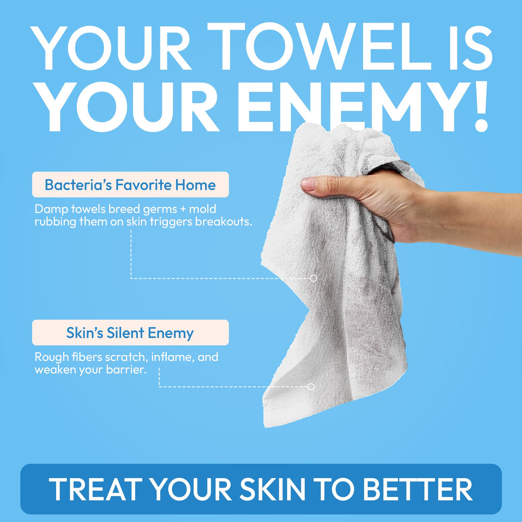 Everyday Home Clean Facial Towels, Fragrance included for daily home and personal routines with facial skin and sun care
