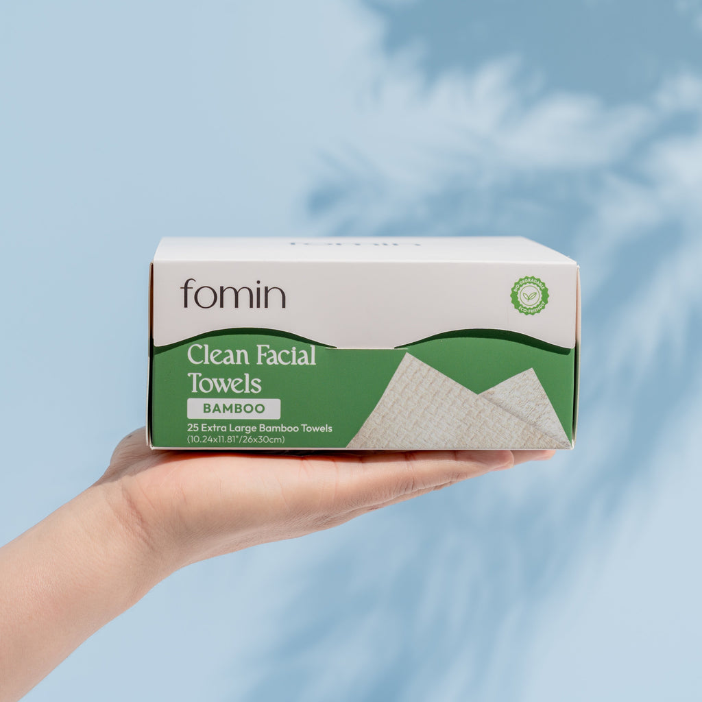 Routine Ready Clean Bamboo Facial Towels for daily home and personal routines with facial skin and sun care