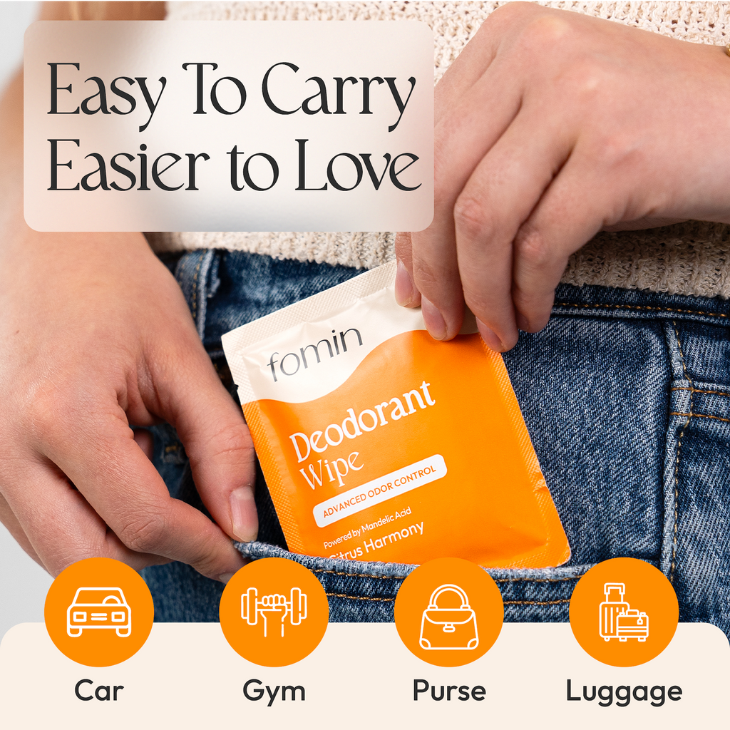 Everyday Home Deodorant Wipes with AHA for daily home and personal routines with bath body and hygiene