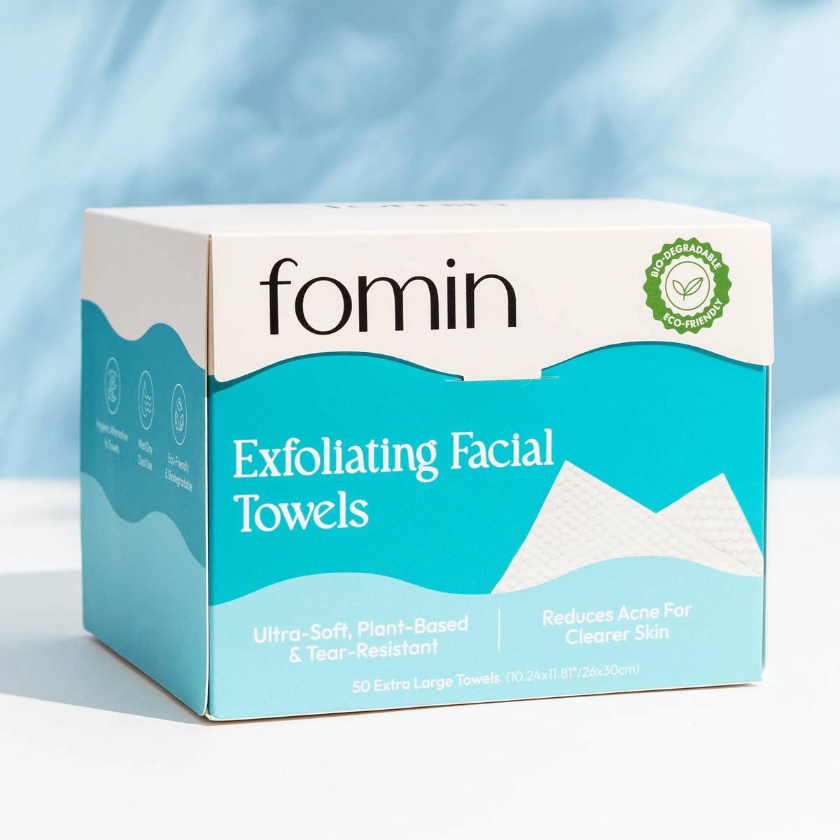 Practical Living Exfoliating Facial Towels for daily home and personal routines with facial skin and sun care
