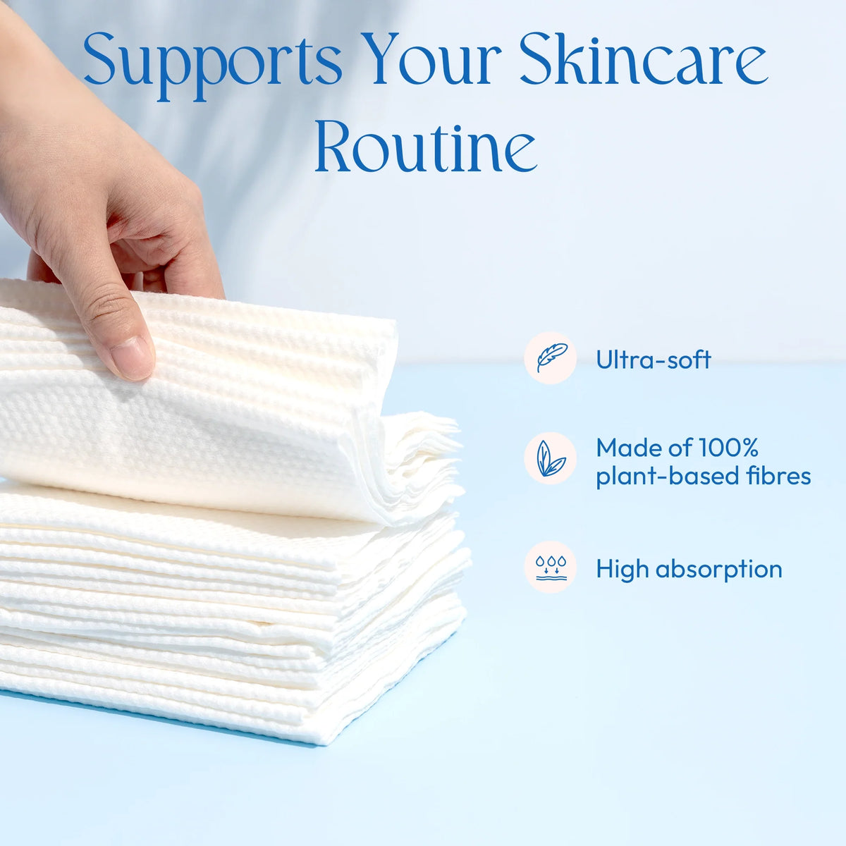 Practical Living Exfoliating Facial Towels for daily home and personal routines with facial skin and sun care
