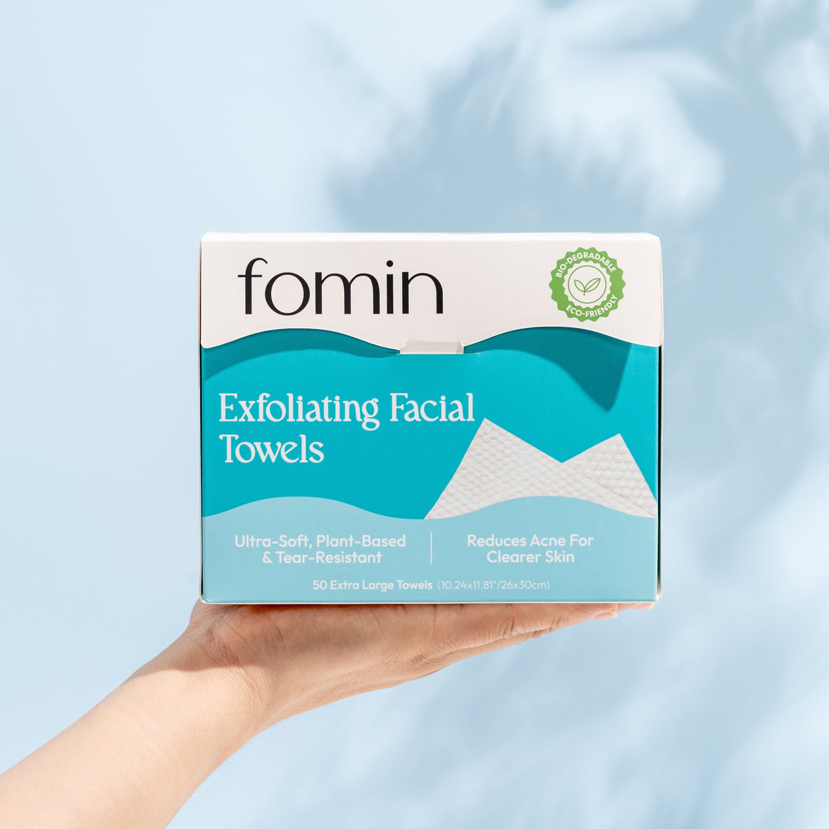 Practical Living Exfoliating Facial Towels for daily home and personal routines with facial skin and sun care