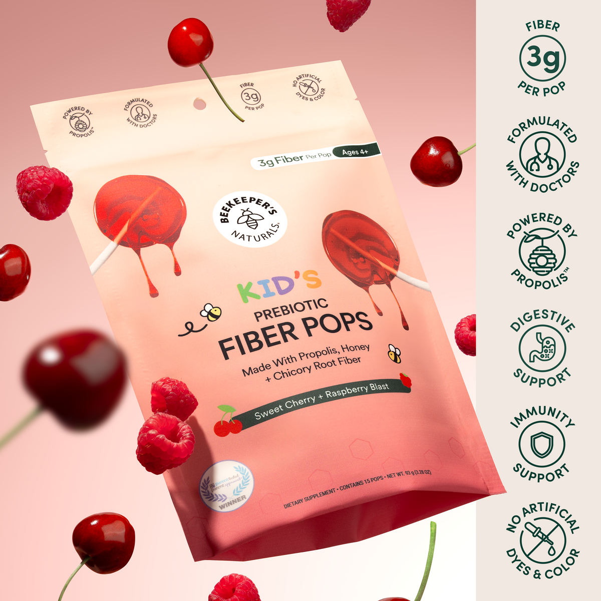 Daily Care Kid s Prebiotic Fiber Pops for daily home and personal routines with baby care and kids products