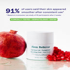 Routine Ready Firm Believer Goji Stem Cell + Pomegranate Smoothing Neck + Face Cream for daily home and personal routines with facial skin and sun care
