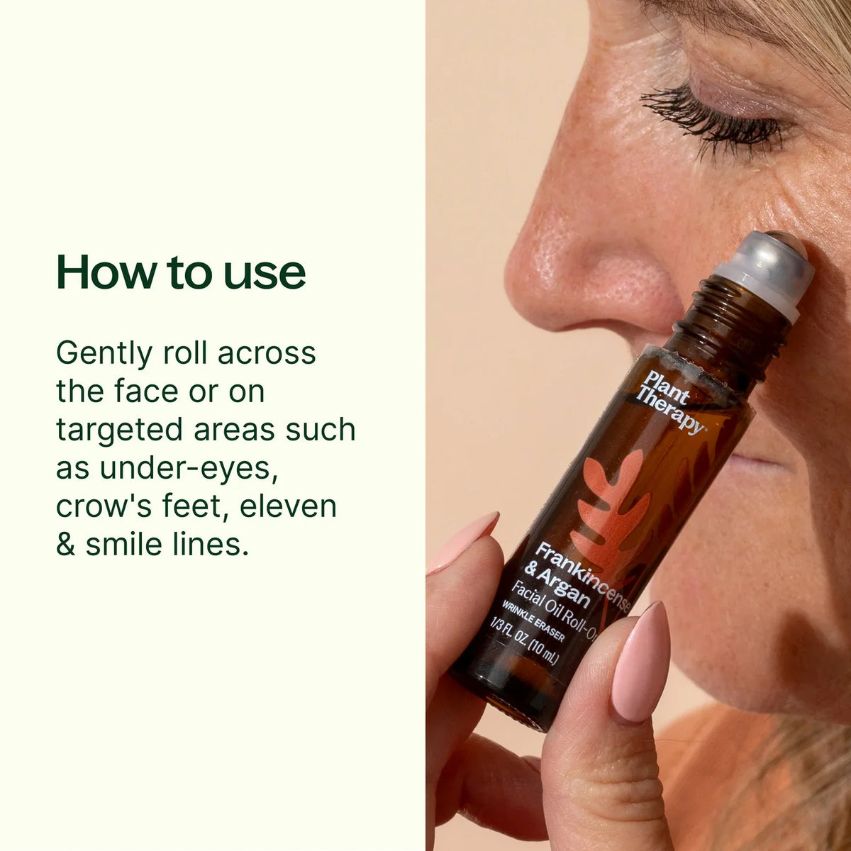 Home Essentials Facial Oil Roll-On - Wrinkle Eraser for daily home and personal routines with facial skin and sun care