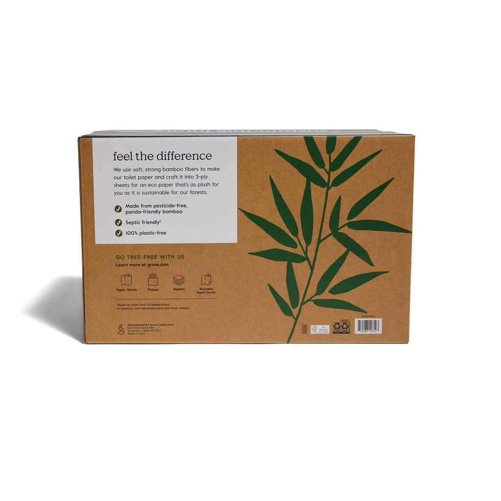 Home Essentials 3-Ply Bamboo Toilet Paper 400 sheets per roll for daily home and personal routines with cleaning laundry and paper products