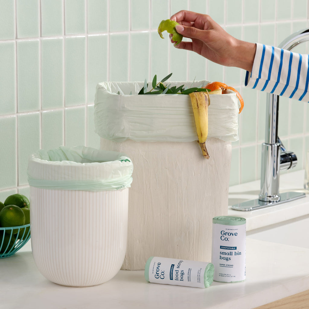 Routine Ready Compostable Food Scrap Bags for daily home and personal routines with cleaning laundry and paper products